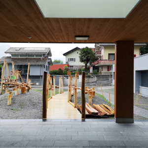 Ausblick auf Spielplatz